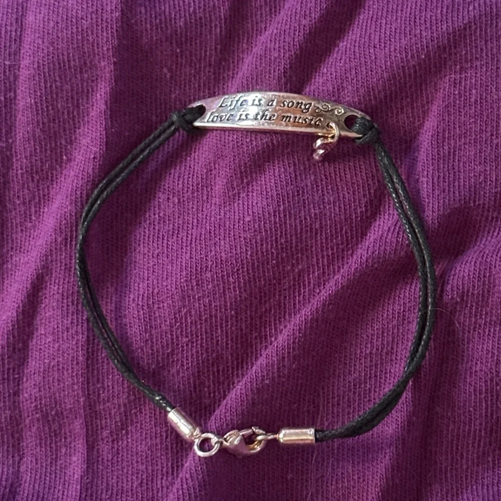Silver Inspirational Bracelet